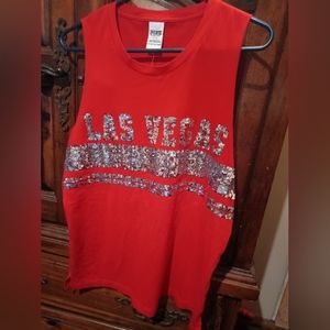Victoria Secret sequin Las Vegas tank